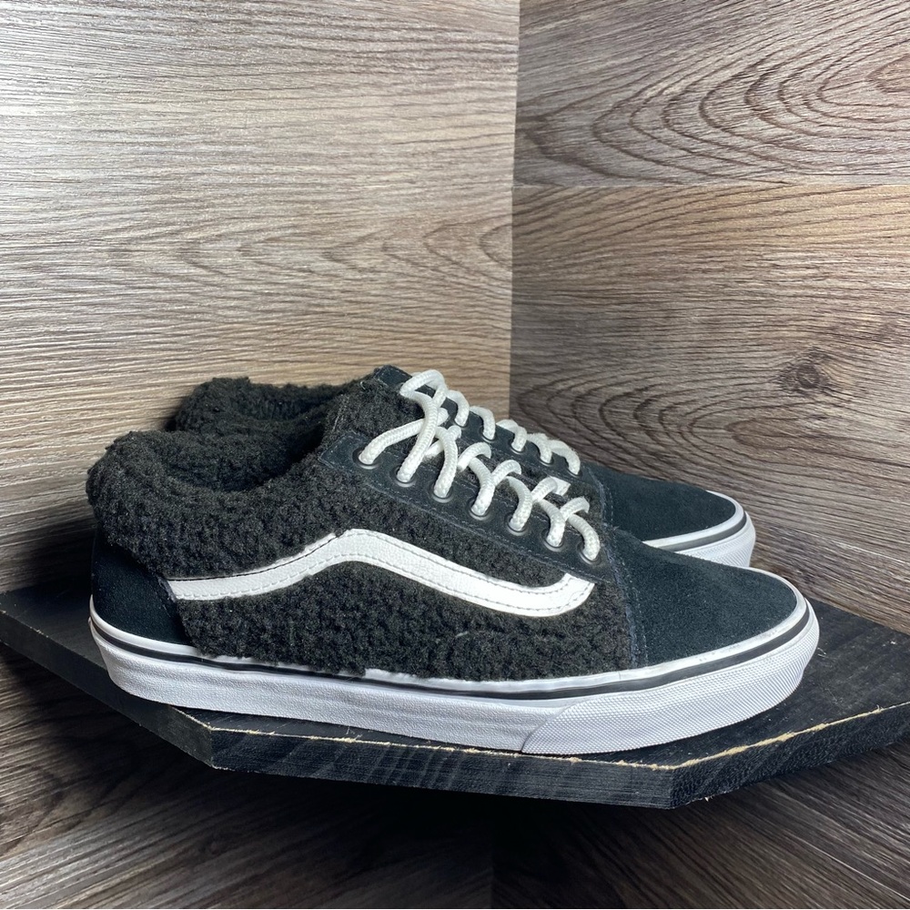 Vans old skool sherpa black white
